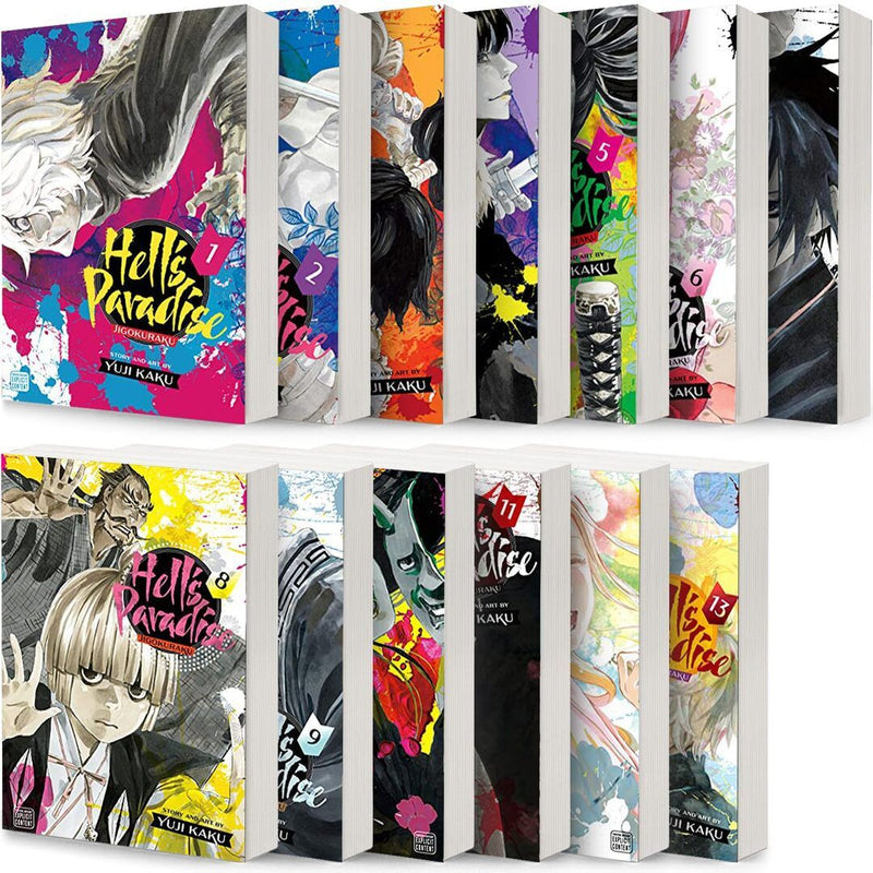 Hell's Paradise:Jigokuraku Complete Vol. 1-13 Collection 13 Book Bundle Set by Yuji Kaku Plus 5 Kokuyo Campus Notebooks of Spy x Family Limited Edition